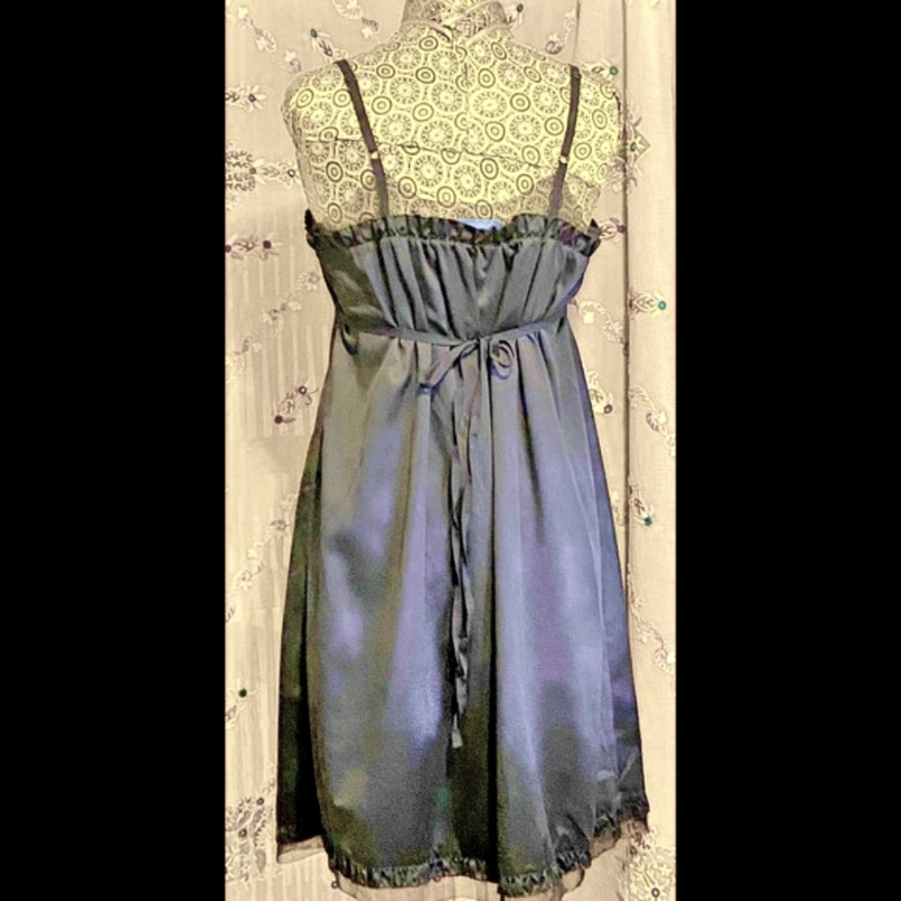 Simply Vera Wang - Black Satin Slip Dress - XL